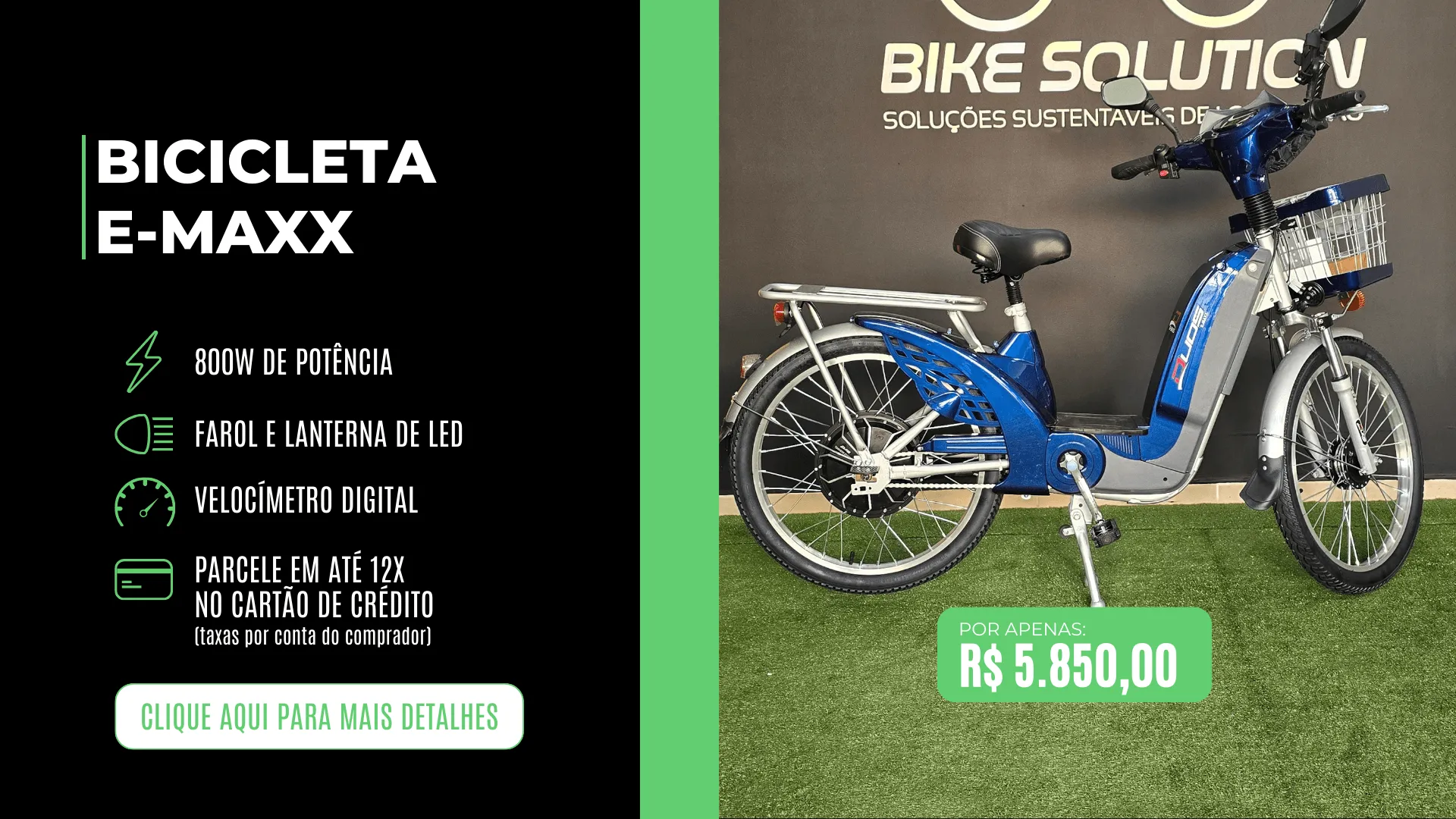 Banner – Bicicleta Elétrica E-MAXX