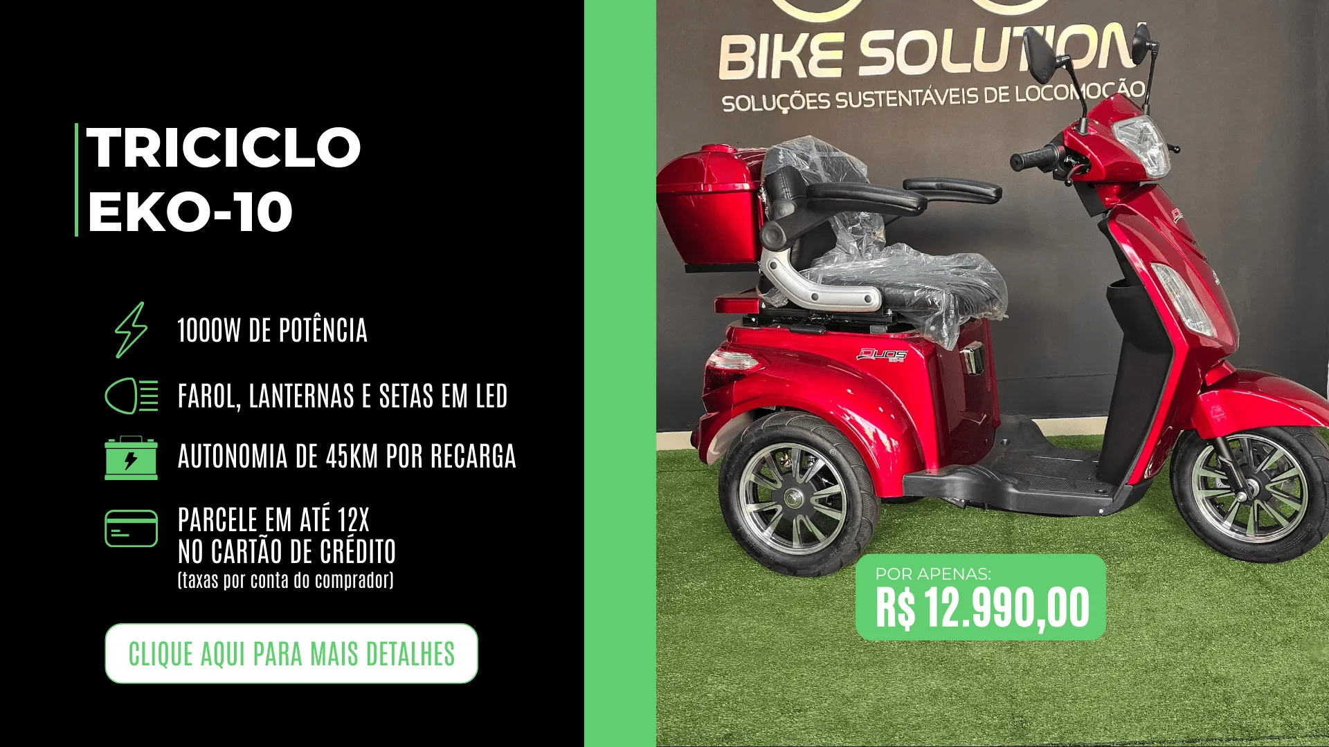 Banner – Triciclo Elétrico Eko-10​